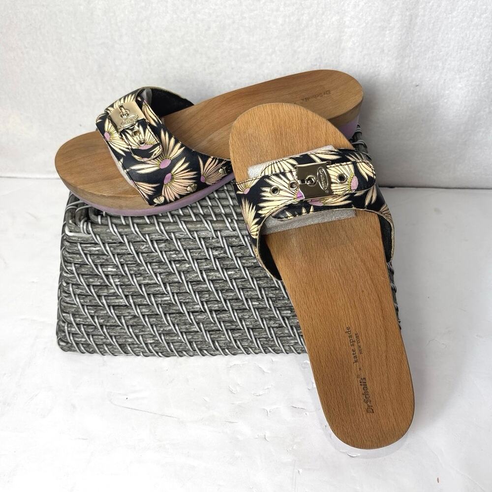 Kate Spade/Dr. Scholl's VTG Slip On Original Exercise Platform Slide Sandals 70s